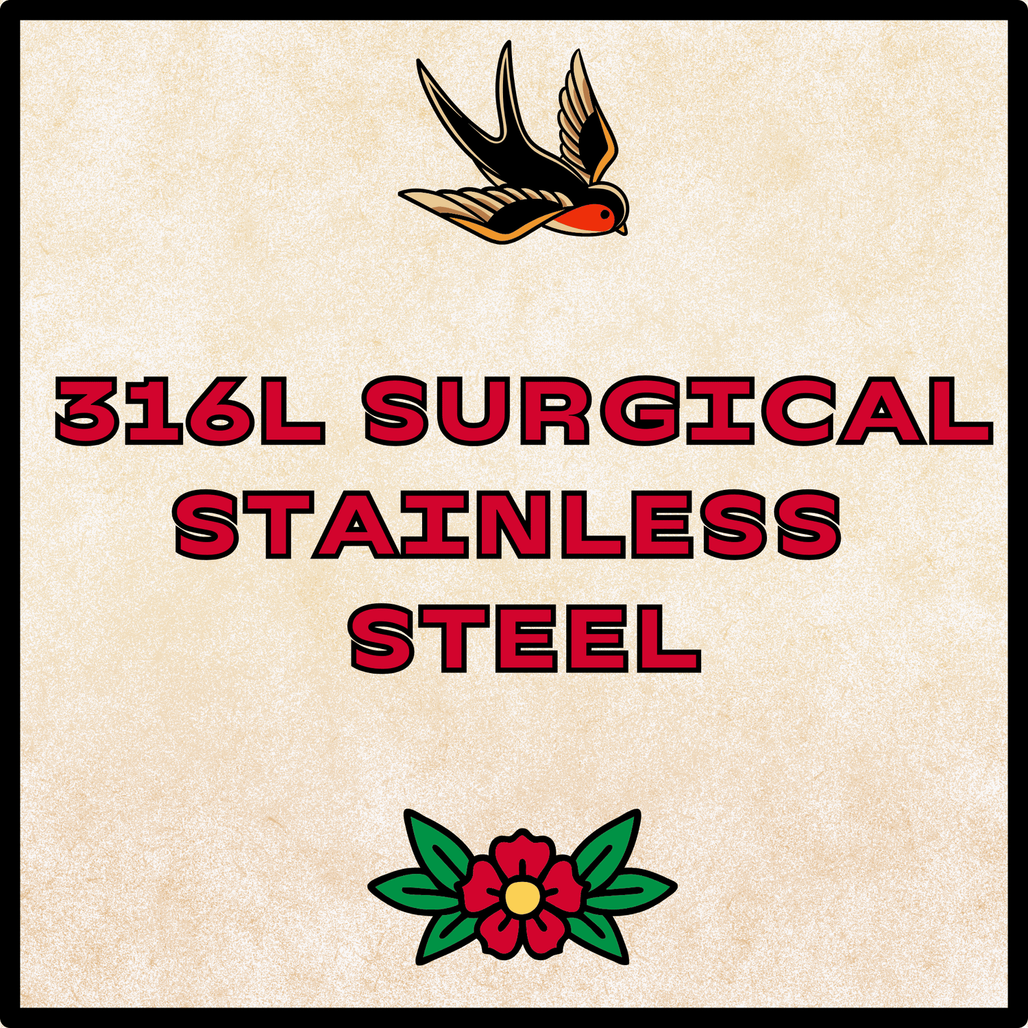 316L Surgical Stainless Steel