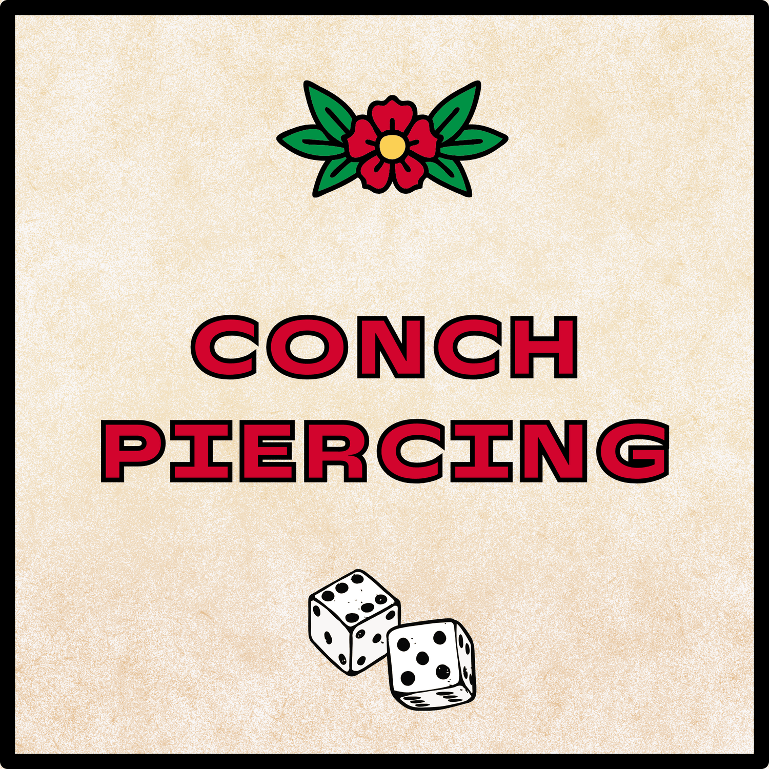 Conch piercing jewellery