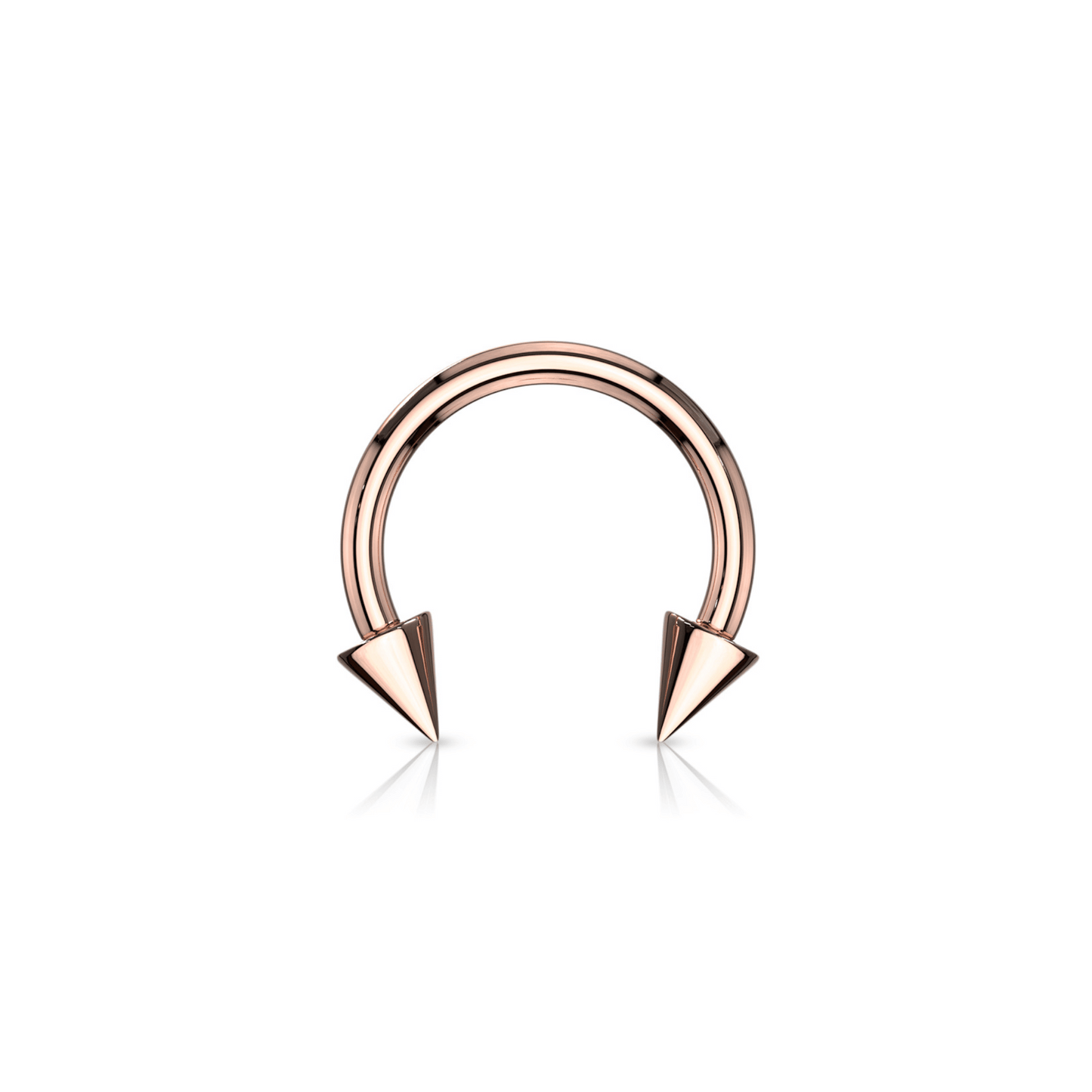 Rose Gold Spike Horseshoe 