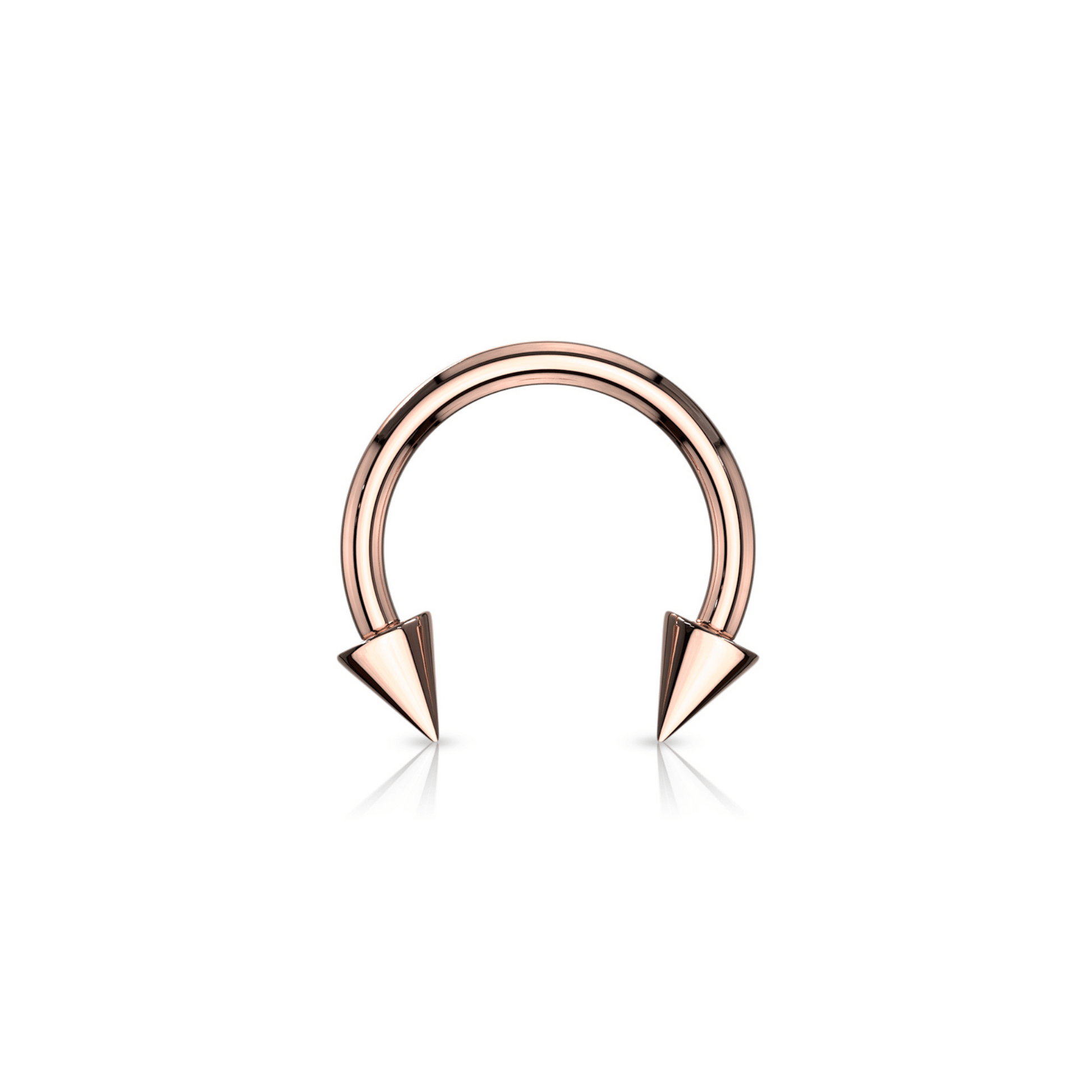 Rose Gold Spike Horseshoe 