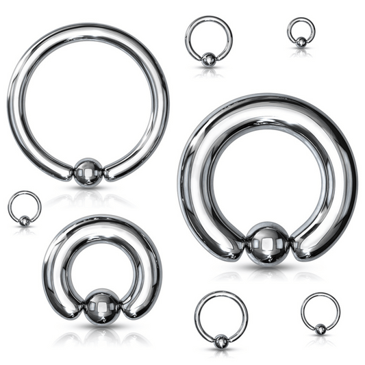 Steel Captive Bead Ring with ball