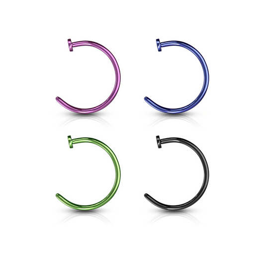 Titanium IP nose hoop range